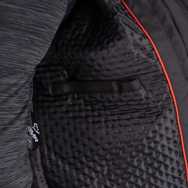 Motorrad-Textiljacke "Kiso 4.0" - ARMR - wasserdicht - schwarz/hellgrau/blau